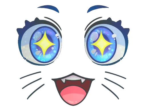 Kawaii Eyes (Glitter)